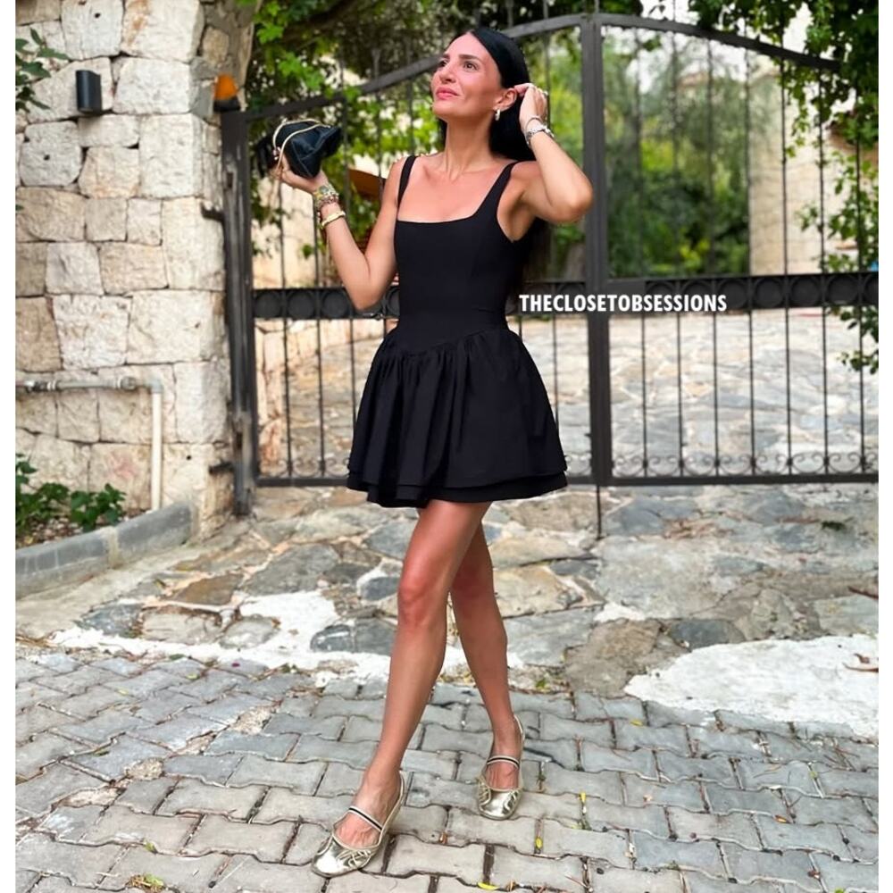 ZARA Blogger Fave A-Line Mini Dress 🖤 NWT | Size M - Picture 14 of 16